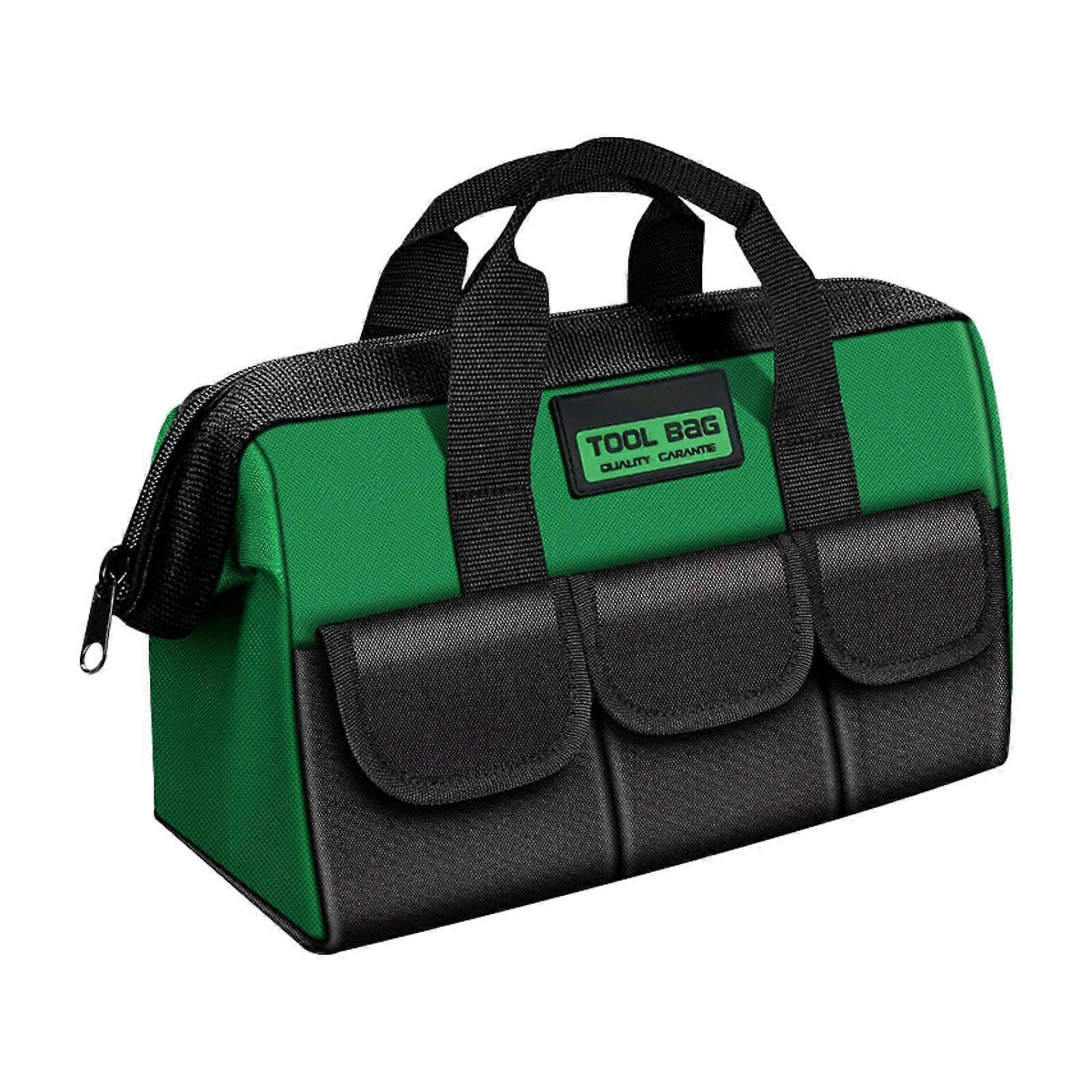 Tool Organizer Bag with Wide Opening, Large Capacity Storage, Durable Garden Carrying Tote for Camping and Tools