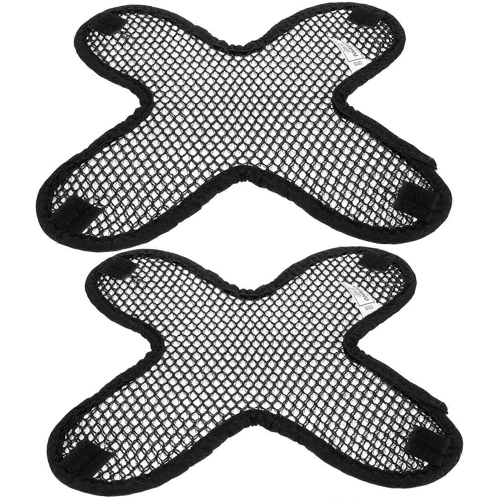 2Pcs Multi-Functional Liners For Outdoor Cycling Safety Protective Black 3D网 Pad