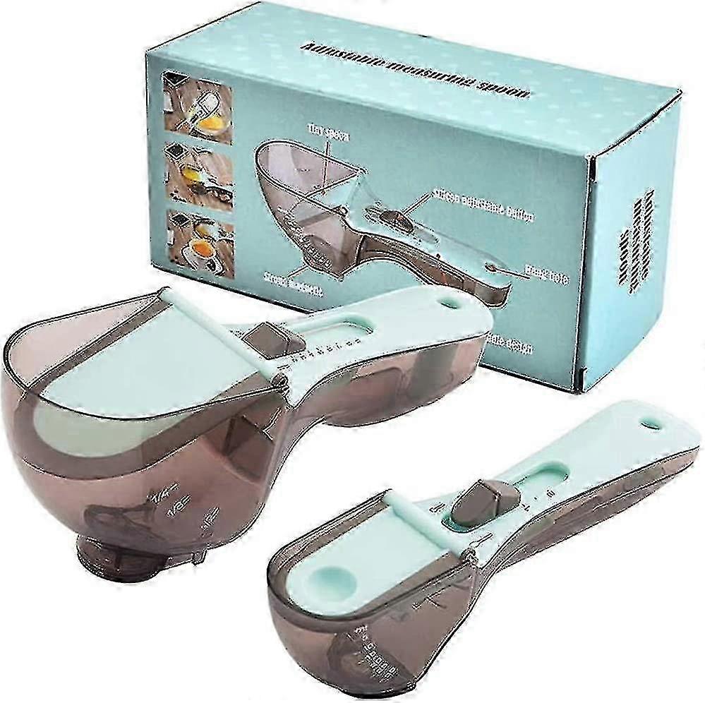 2025 Measuring Spoon Sets, Adjustable Measuring Cups & Spoons, Kitchen Dosing Plastic Measuring