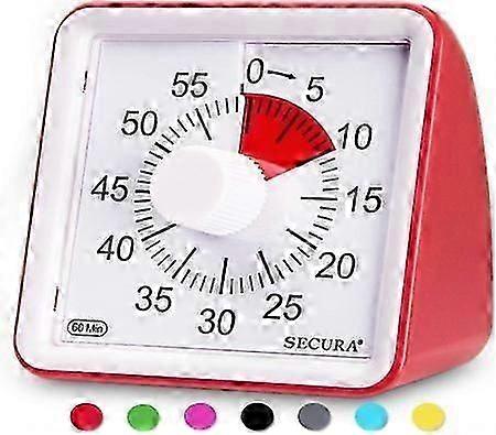 60-Minute Visual Timer, Silent Timer for Kids and Adults