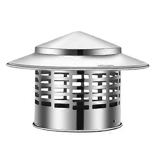 Chimney Cap, Round One-Piece Waterproof Chimney Cover, Durable Roof Vent Cap With Mesh, 11 Cm Diameter