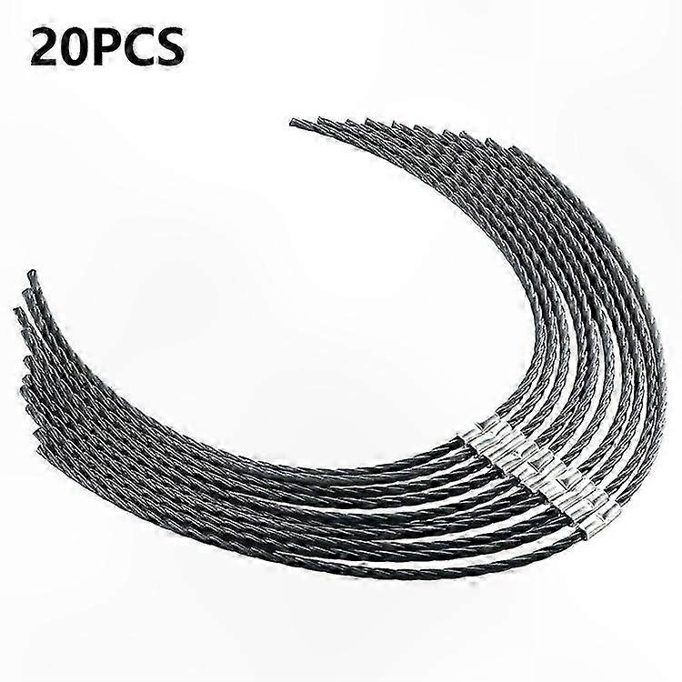 20Pcs Trimmer Line for AFS 23-37 Strimmer Nylon Cord with Buckle Mowing Accessory Replacement Parts for Garden Tools