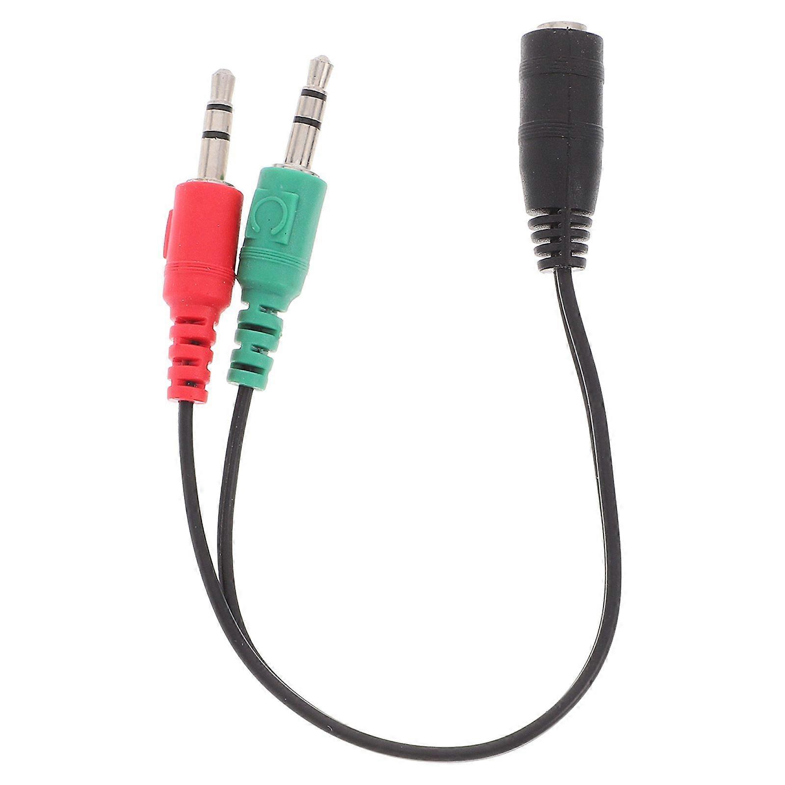 Headphone Splitter Cable Audio Jack Adapter for Phone and Computer 2-in-1 Cable Headphone Earphone Cable Speaker Adapter Cord