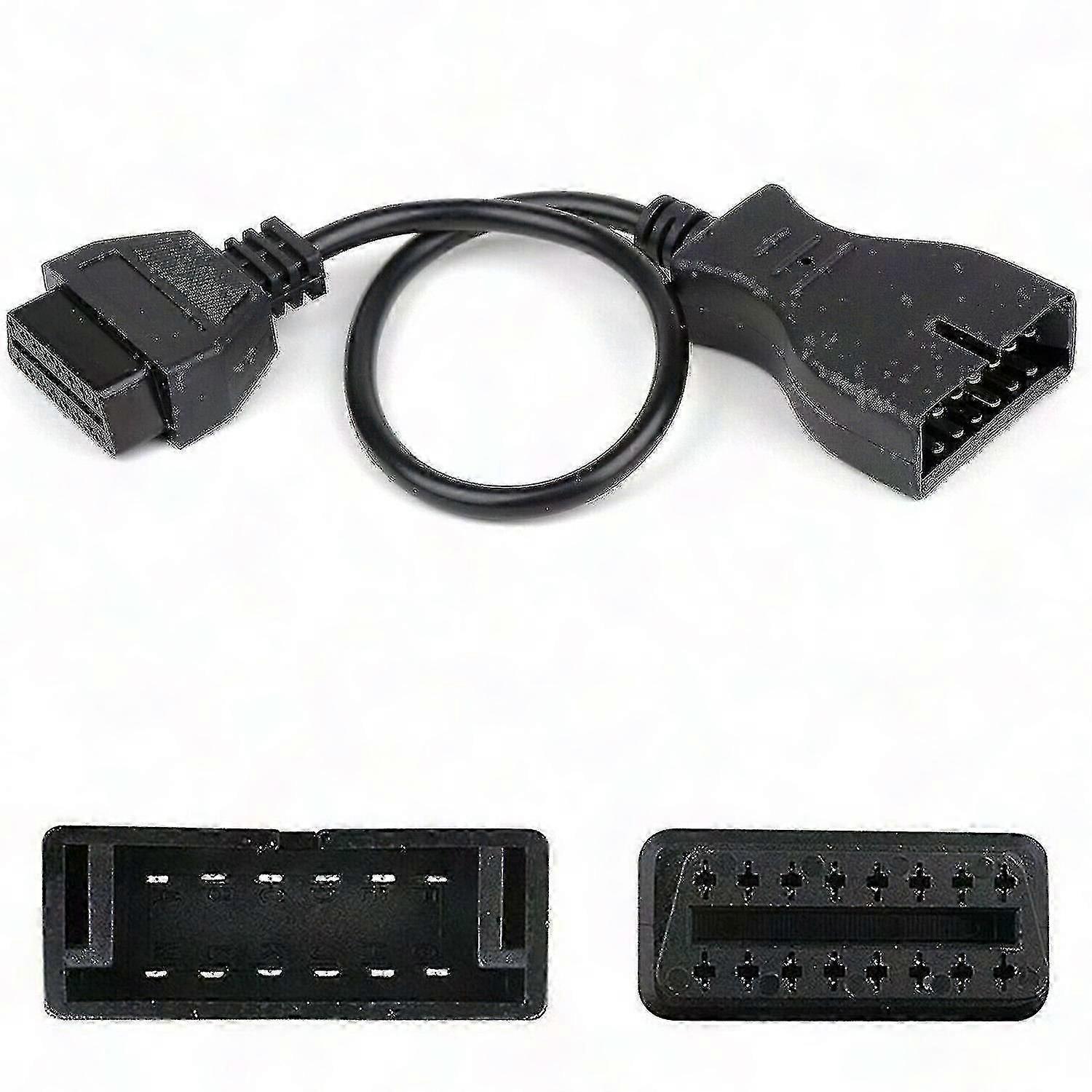 Gm 12 Pin Obd1 To 16 Pin Obd2 Convertor Adapter Cable For Diagnostic Scanner