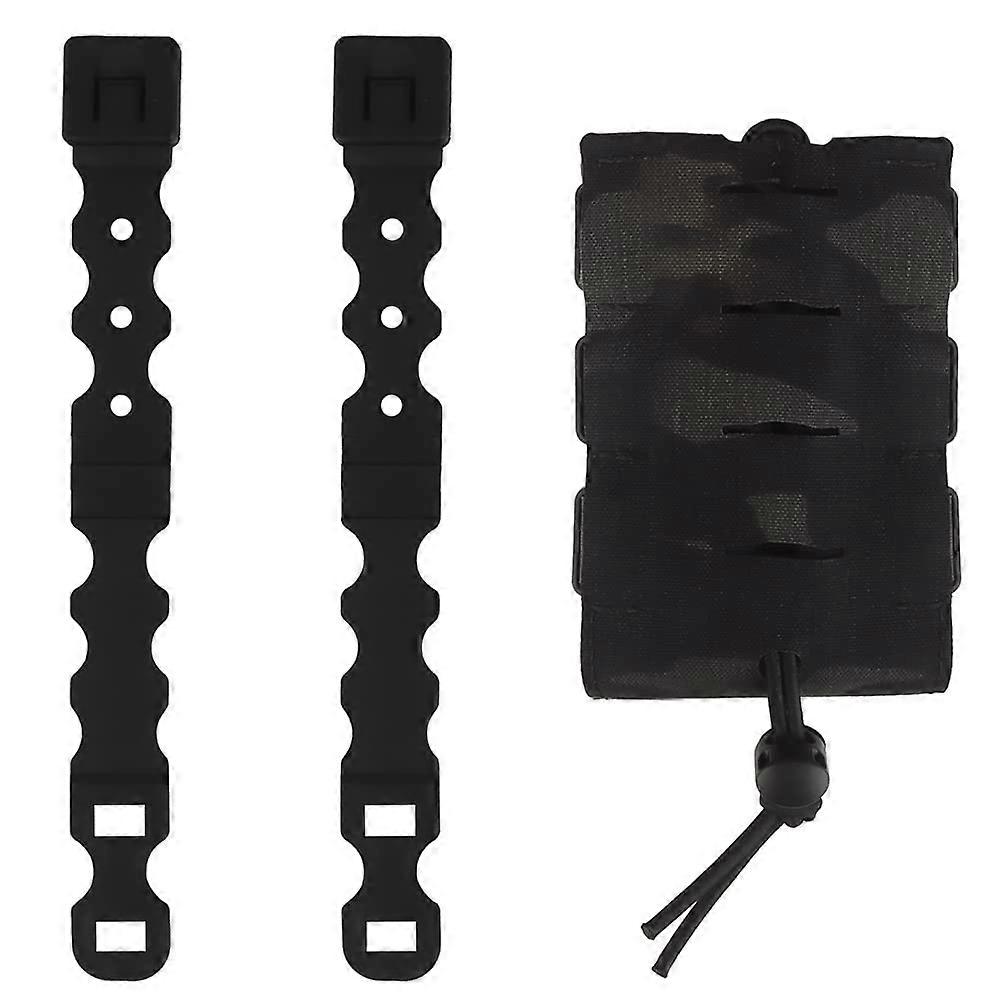 Single 5.56mm Magazine Pouch with Malice Clip, Open-Top MOLLE Holster for Belt, Brown Color, BCP Specifications