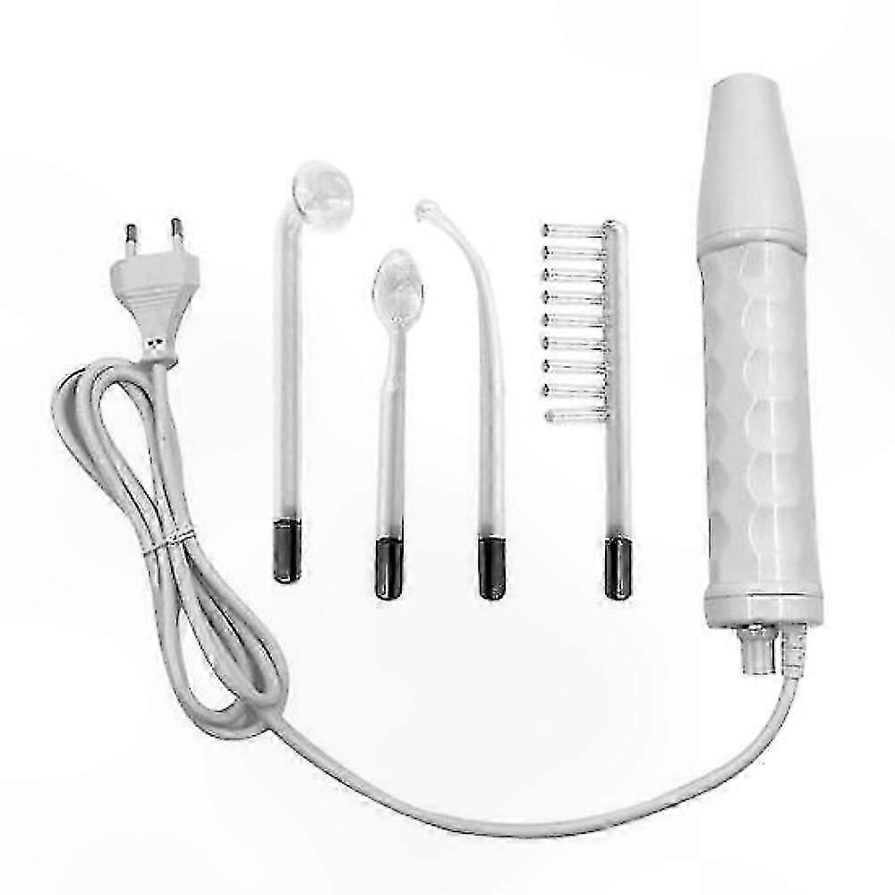 Portable Multi-Function Electrotherapy Device for Face Care with 4 Tubes Pain-Free Beauty Tool (EU Plug)