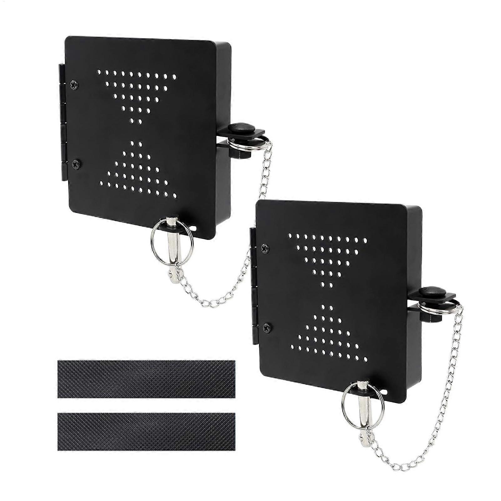 RV Bumper Caps 4-Inch Square, Heavy-Duty Protective Covers, Sewer Hose End Caps, Replacement Parts Plug With Small Vents