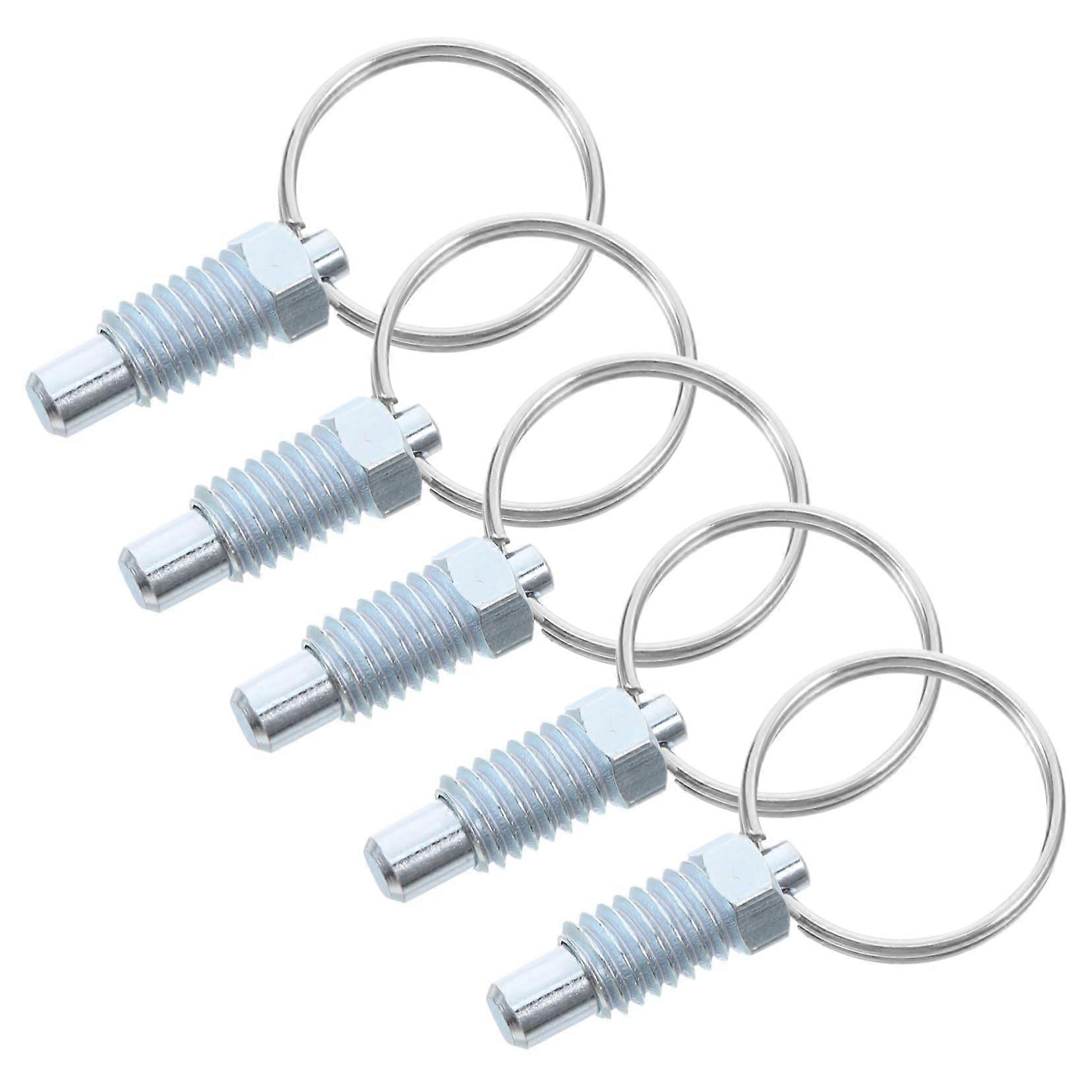 5 Pieces Spring Release for Trailer Gate Spring Pin Made of Stainless Steel with Detent Piston for  and Use
