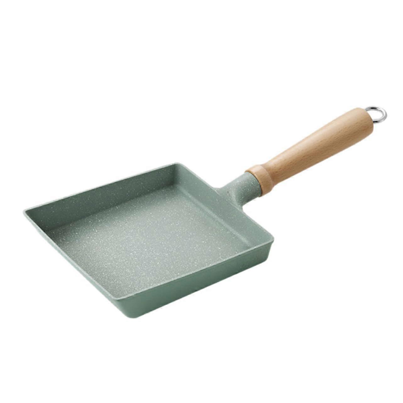 Non Stick Square Frying Pan Versatile Omelette Pan for Eggs Pancakes Steaks Comfortable Saving Design