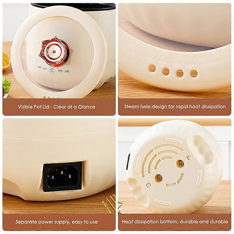 Mini Rice Cooker 1.8L Multifunctional Non-Stick Rice Cooker Suitable for 1-2 People with Maifan Stone Inner Pot for Home Dormitory Students Use