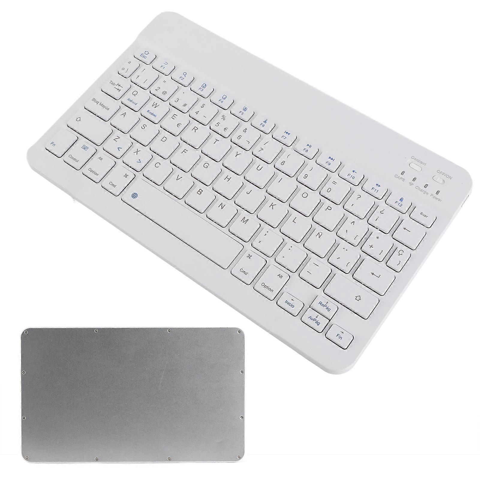 Keyboard 10 Inch UltraThin Wireless for Bluetooth Intelligent Computer Supplies(Espagnol )