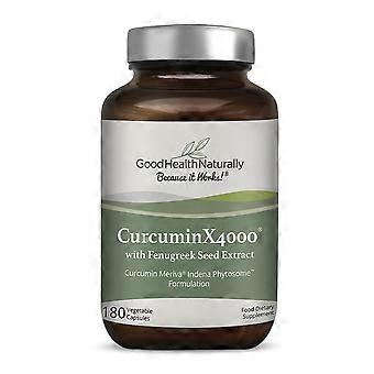 Good Health Naturally Curcumin X4000 Fenegriekzaad 180 Capsules - 4-pack