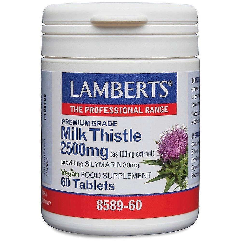 Lamberts Milk Thistle 2500mg 60 tablets - 2 Pack