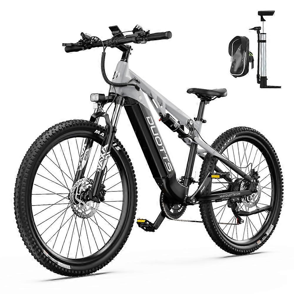 DUOTTS E29 Electric Bike, 250W Bafang Motor, 48V 13.5Ah Battery, Shimano Hydraulic Brakes, Dual Suspension