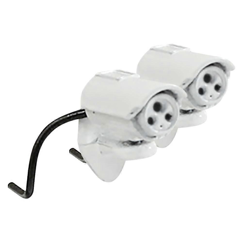 Fake Security Camera 2Pcs Mini Dollhouse Accessory Creative Design Easy Installation Fits For Model Building Enhances Engagement