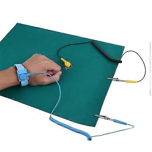 Antistatic Grounding Mat For PC Building, Ground Wire Mat Set, Removes Static From The Body, With Slide Holders