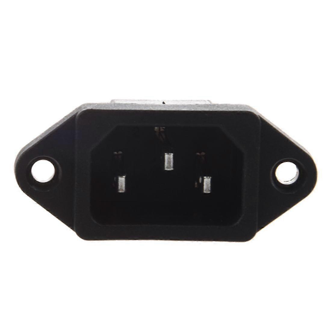 IEC 320 C14 Male Plug 3 Pins PCB Panel Power Inlet Socket Connector