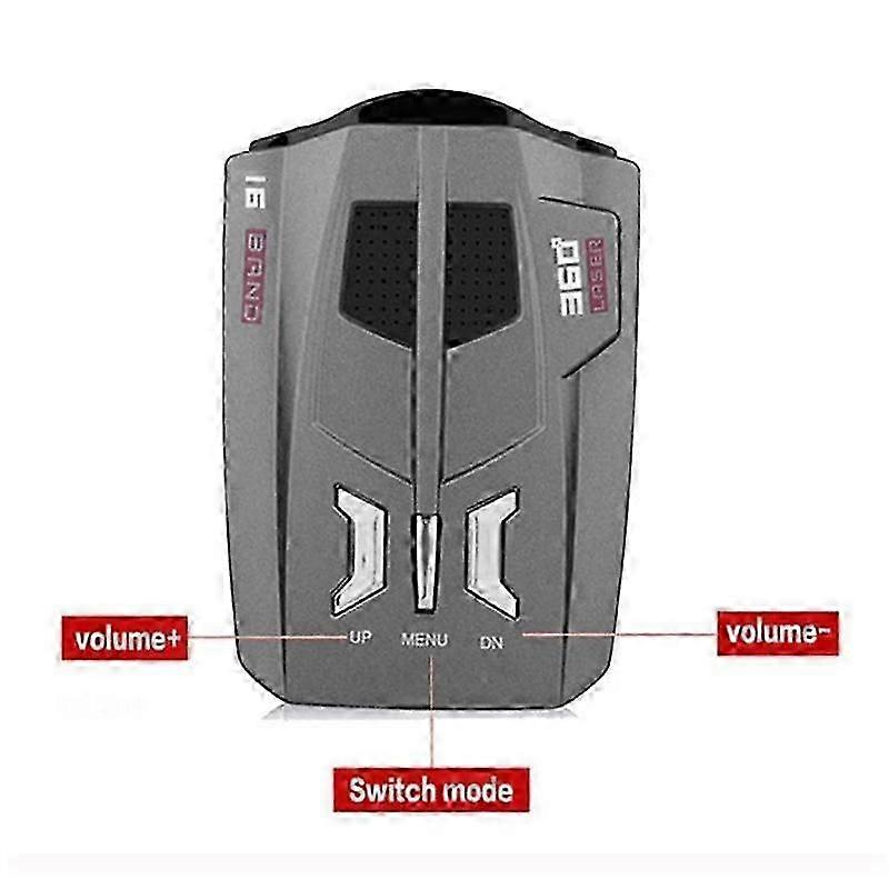 V9 Car Radar Detector English Russian Human Voice Car Vehicle Speed Alert Warning Speed Control X K Ka Band