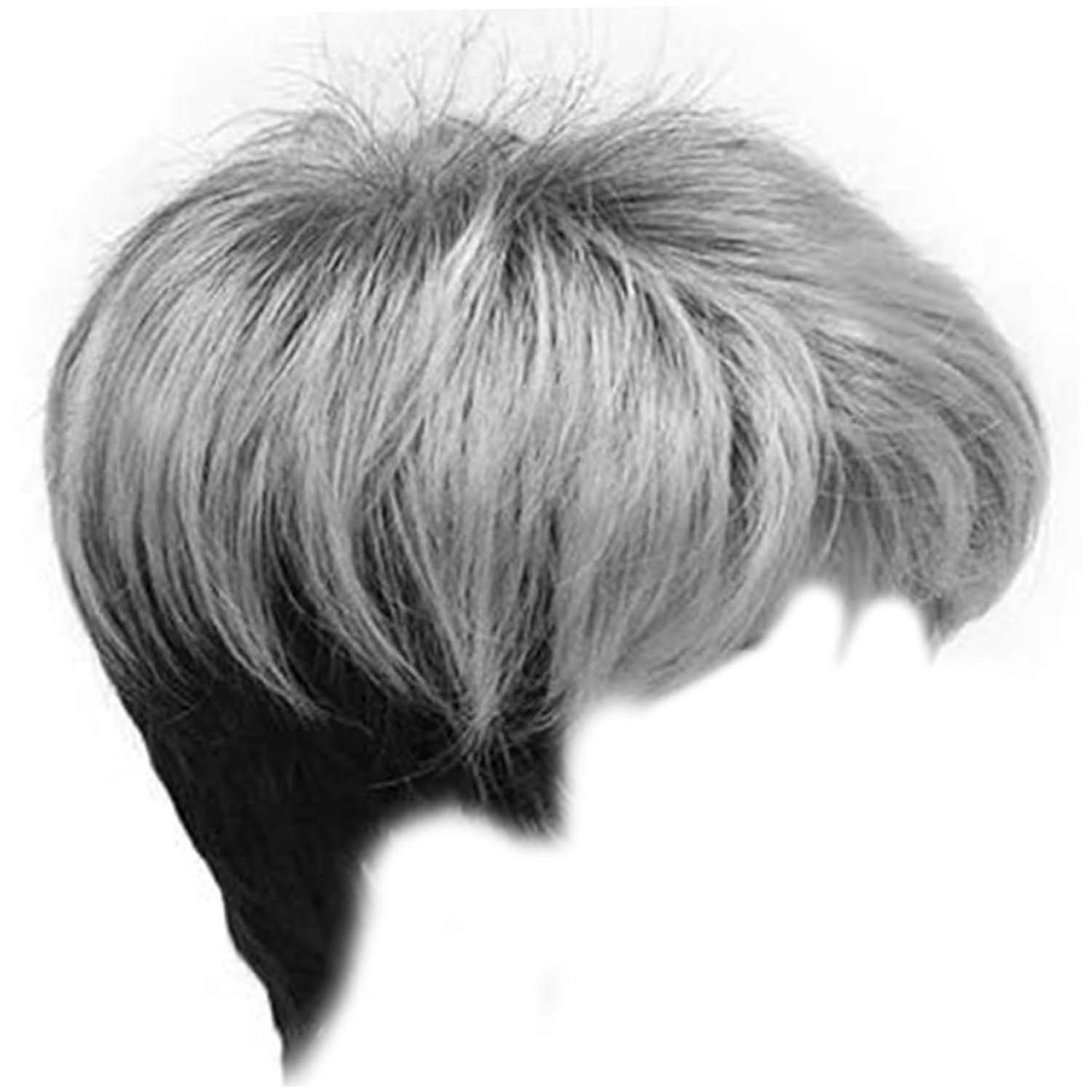 Pixie Cut Wig,Short Gray Wigs,Women Synthetic Pixie Wig,Natural Wavy Short Curly