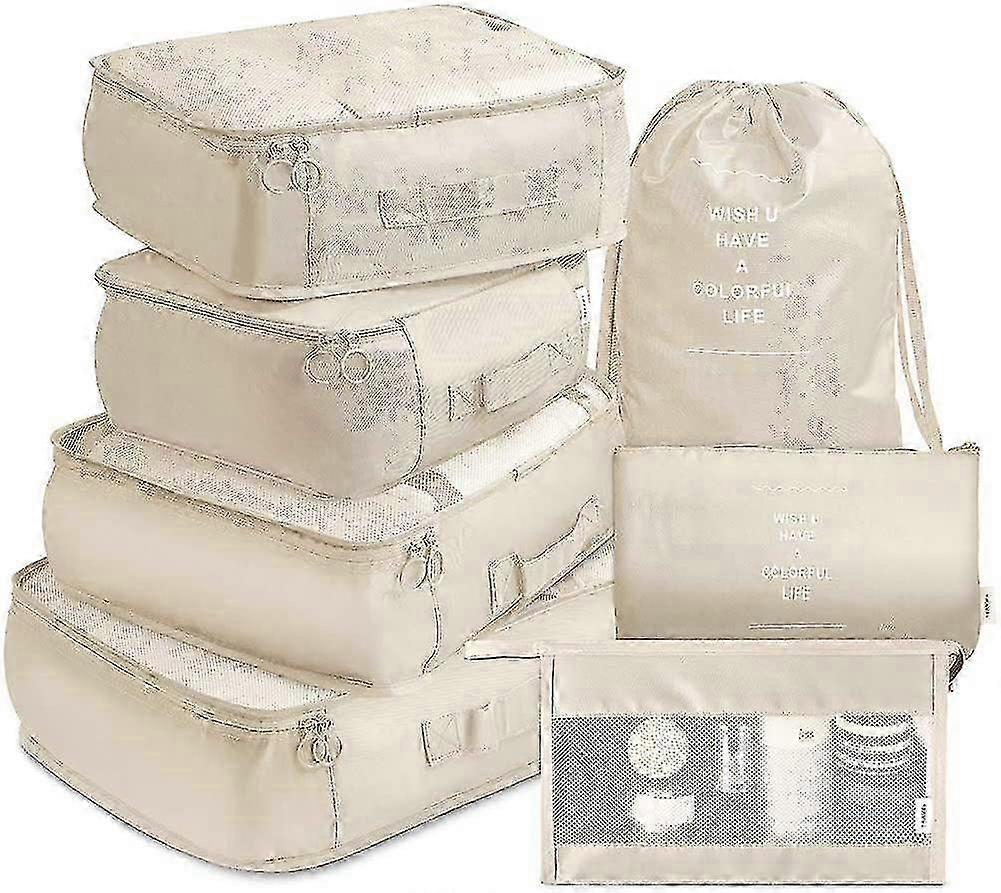 Packing Cubes Travel Luggage Packing Organizers Set With Toiletry B...