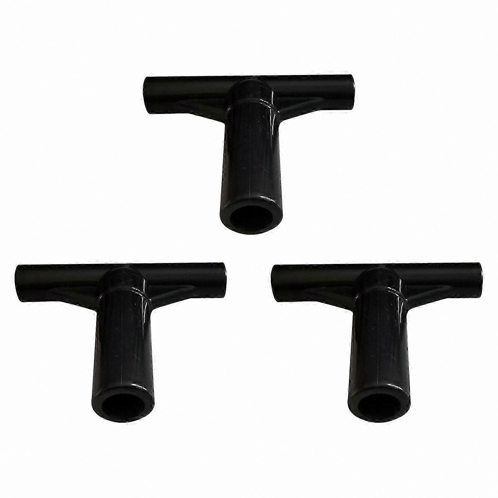 3-Pack T-Shaped Trampoline Pole Caps for Enclosure Safety Protection at Home