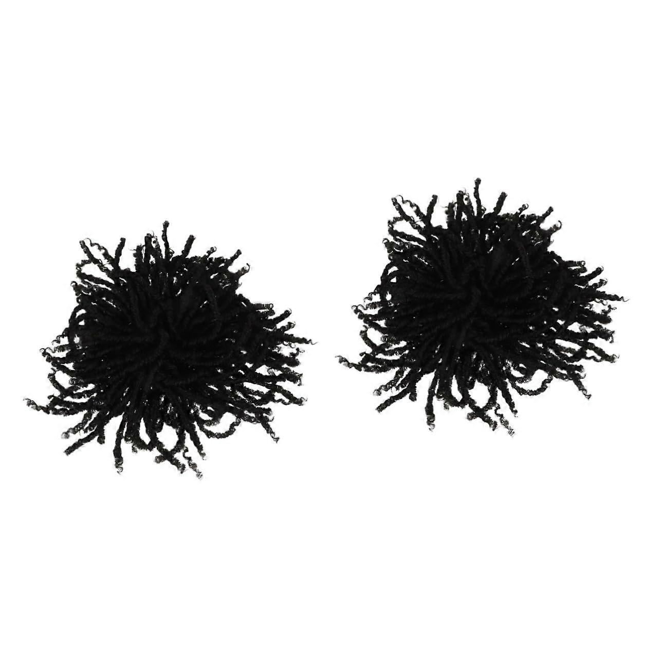 Dreadlocks Peruk Sahte Saç Topuz Bağları Uzatmalar İnsan Saçı Kıvırcık Düz Demetler Siyah 2 Erkekler İçin Tığ İşi Stili