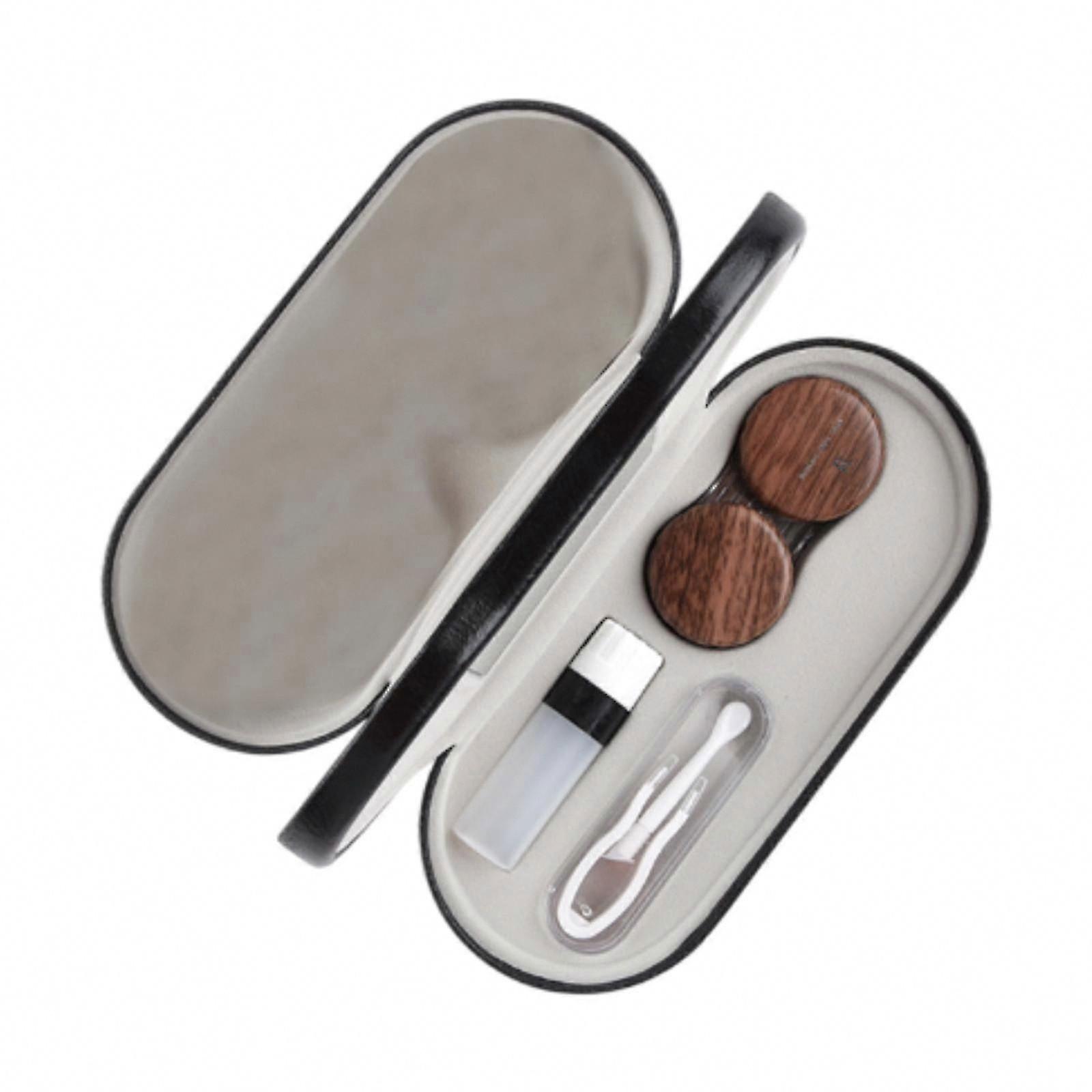 Double Glasses Case, Eyeglass Organizer Box, Portable, 2-in-1 Eyeglass Box Case for Travel Gift
