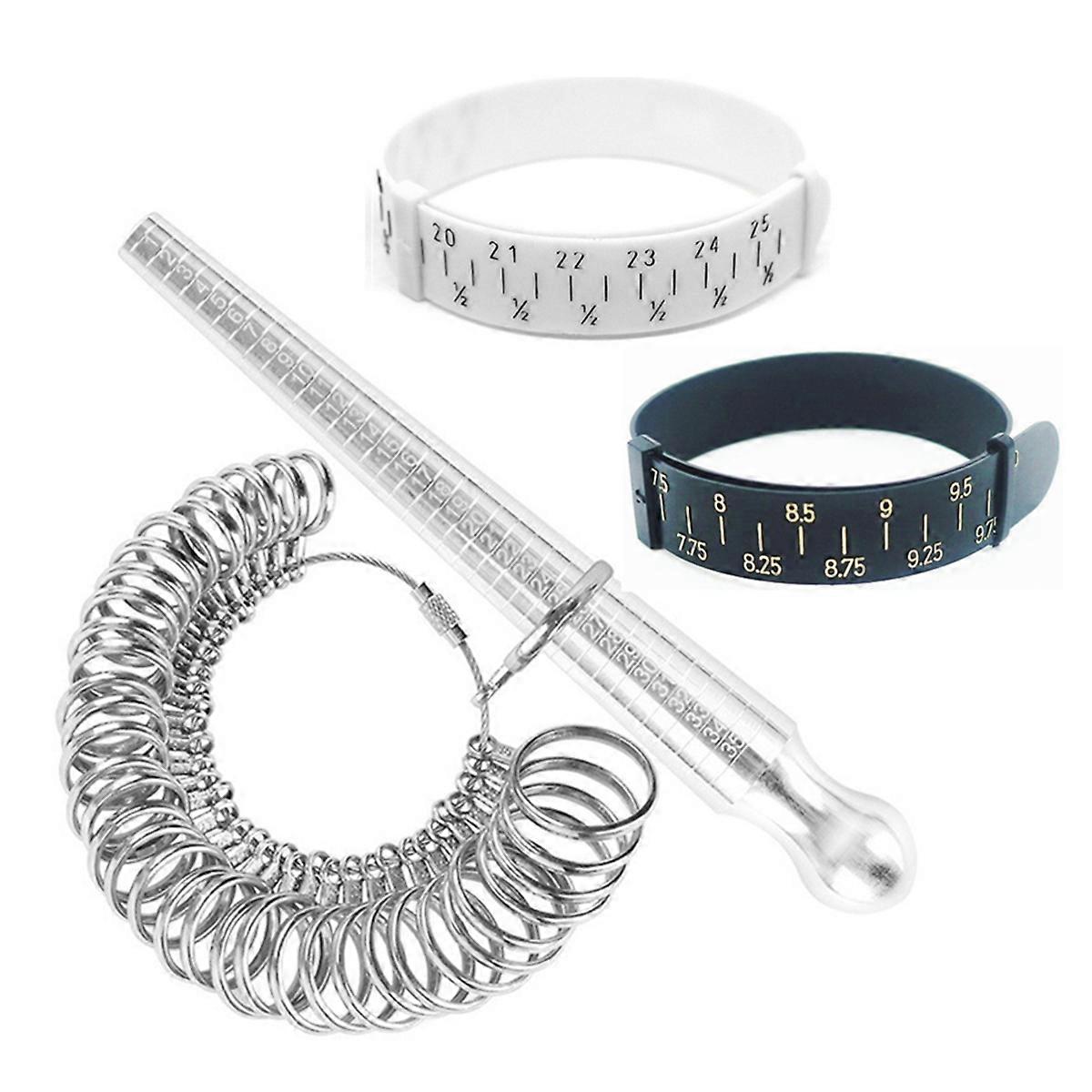 Ring Sizer Measuring Tool Set Ring Size Measurement Making Kit Ring Sizer Gauge Ring Size Measuring Tool Set