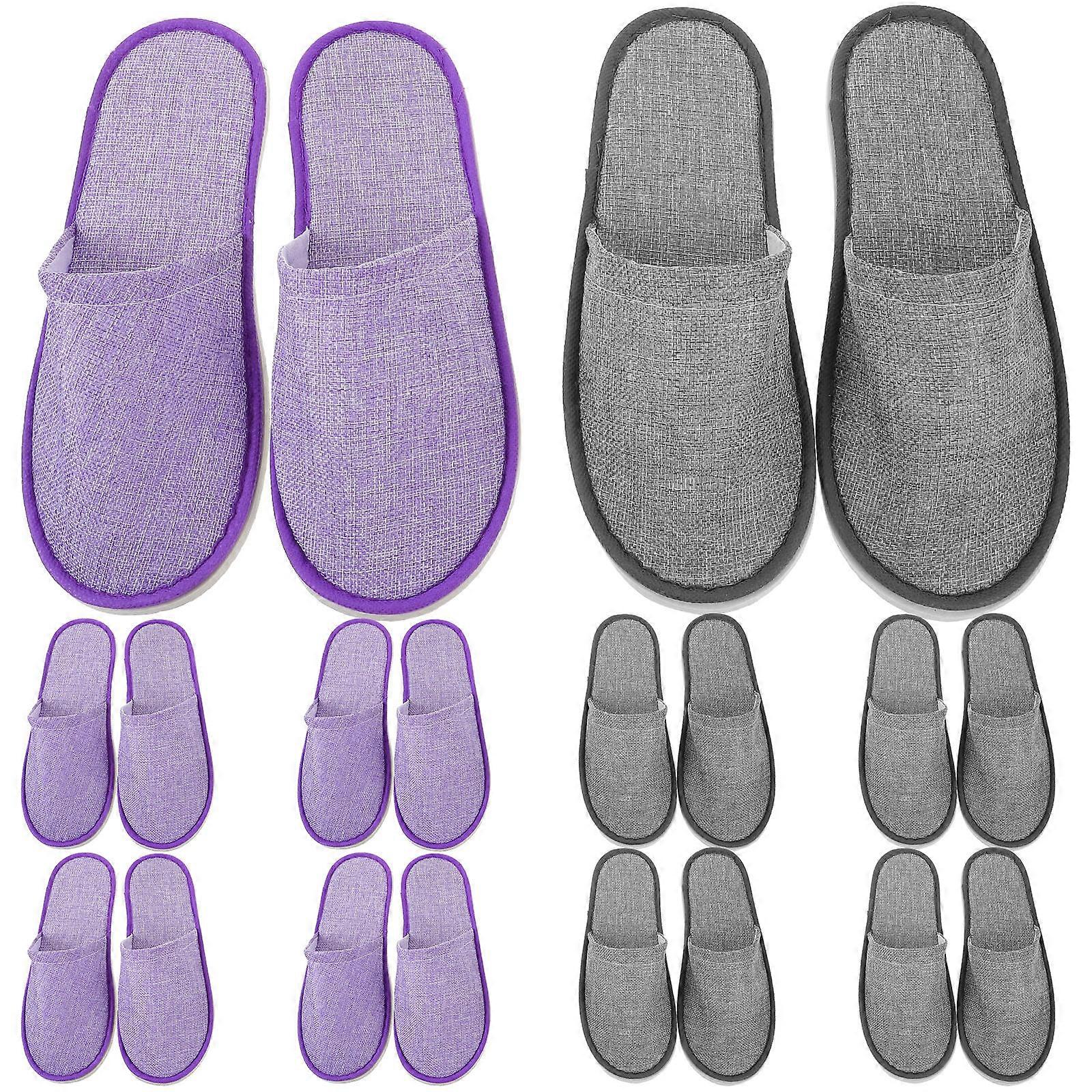 Hotel Slipper Disposable Colored Design Office Use Assorted Color Portable 10Pairs