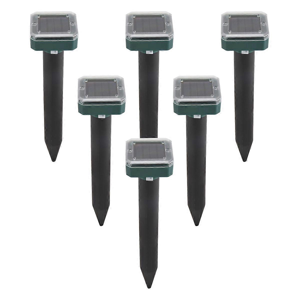 6 Pcs Ultrasonic Snake Repellent,Solar Snake Repellent for Outdoors