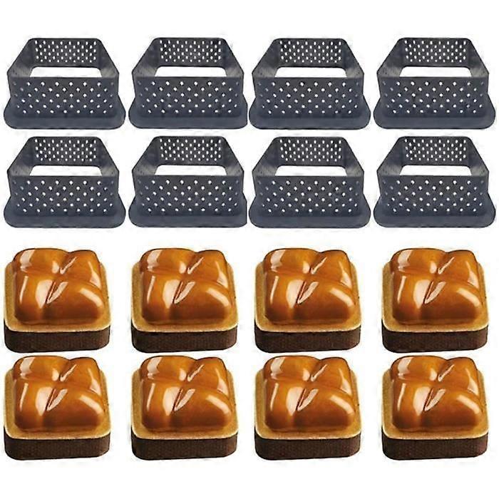 Cake Mold - Square - 8PCS - Oval - Reusable - Durable