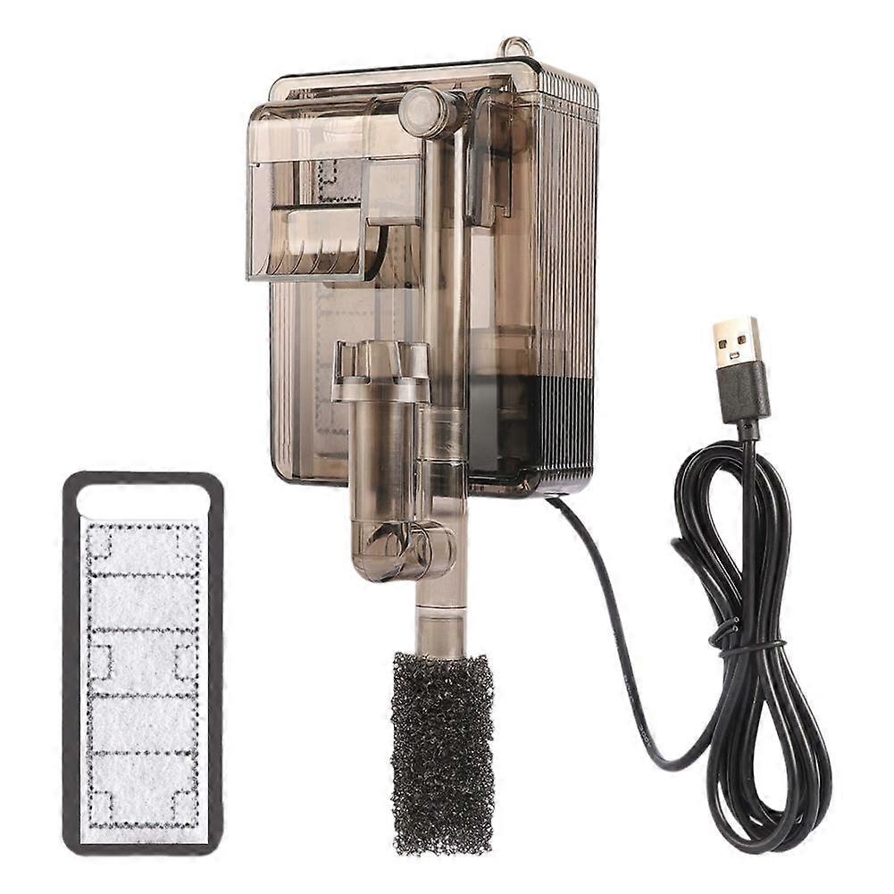 Wall Mounted Fish Tank Filter With Adjustable Flow External Waterfall Pump
