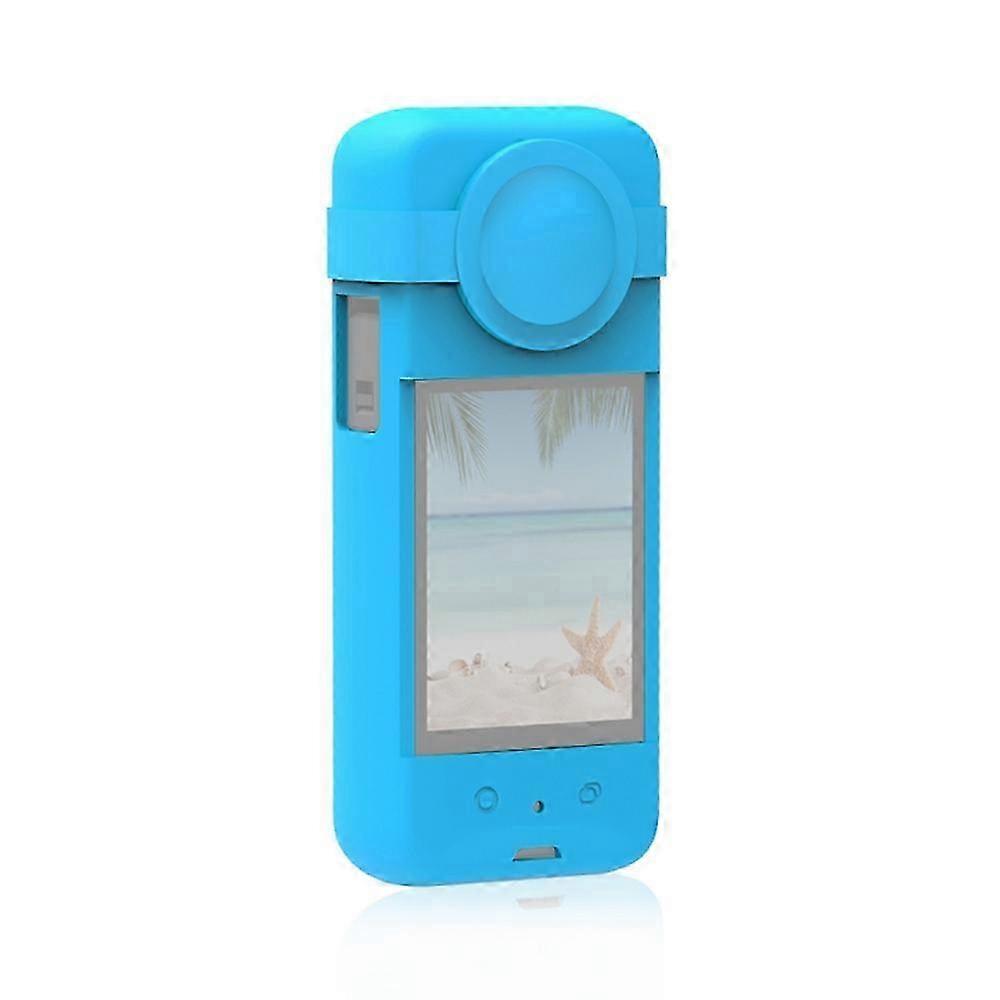 2025 Panorama Camera Silicone Protective Case Cover with Lens Cap Shock-Proof Compatible with Insta360 X3 Camera Accessories