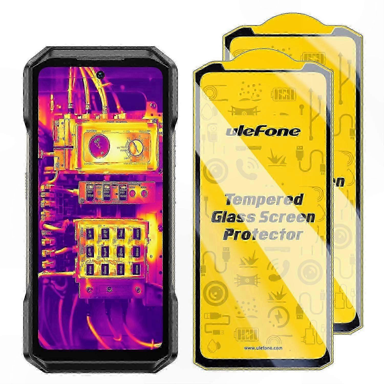 2er-Pack HD Anti-Fingerabdruck 9H Displayschutzfolie aus gehärtetem Glas für Smartphones