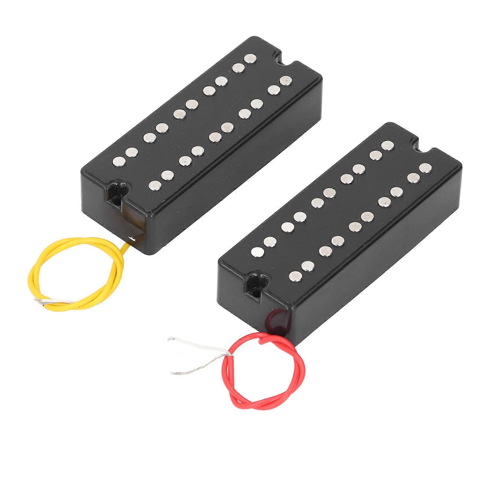 5 String Open Style Bass Guitar Humbucker Pickup Black
