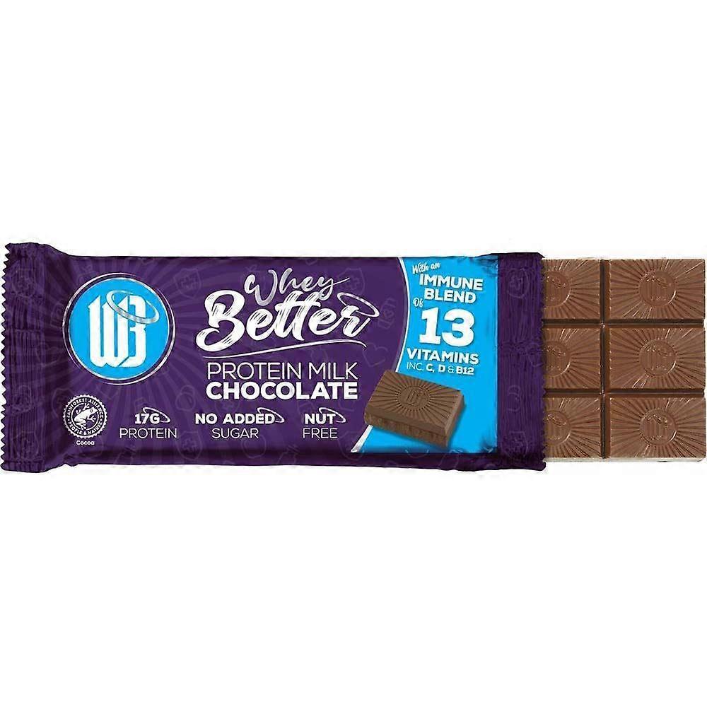 WheyBetter Protein Milk Chocolate Bar75g - 12 Pack