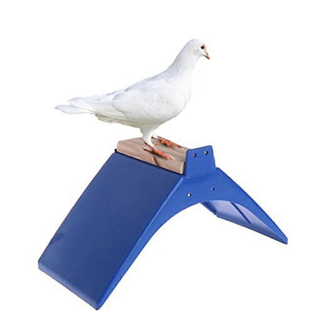 Pigeon Perch Stand Solid Wood Frame for Dove Rest 5Pcs Blue Set