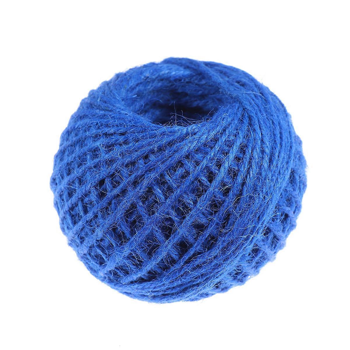 Paper Rope Hemp Rope for Holding Use 1 Roll Dark Blue Colored Braided