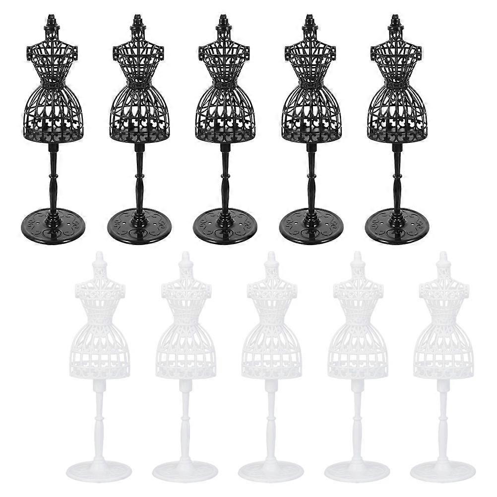 Doll Dress Stand Mini Mannequin Display Holder for Doll Dress Support 10Pcs