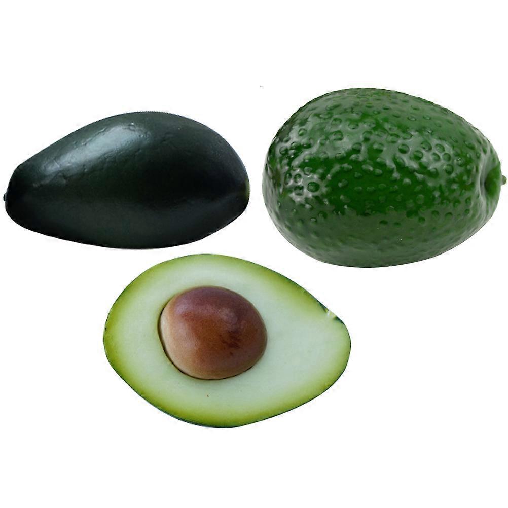 Artificial Avocados Toy Simulation Avocados Model for Playing 3Pcs