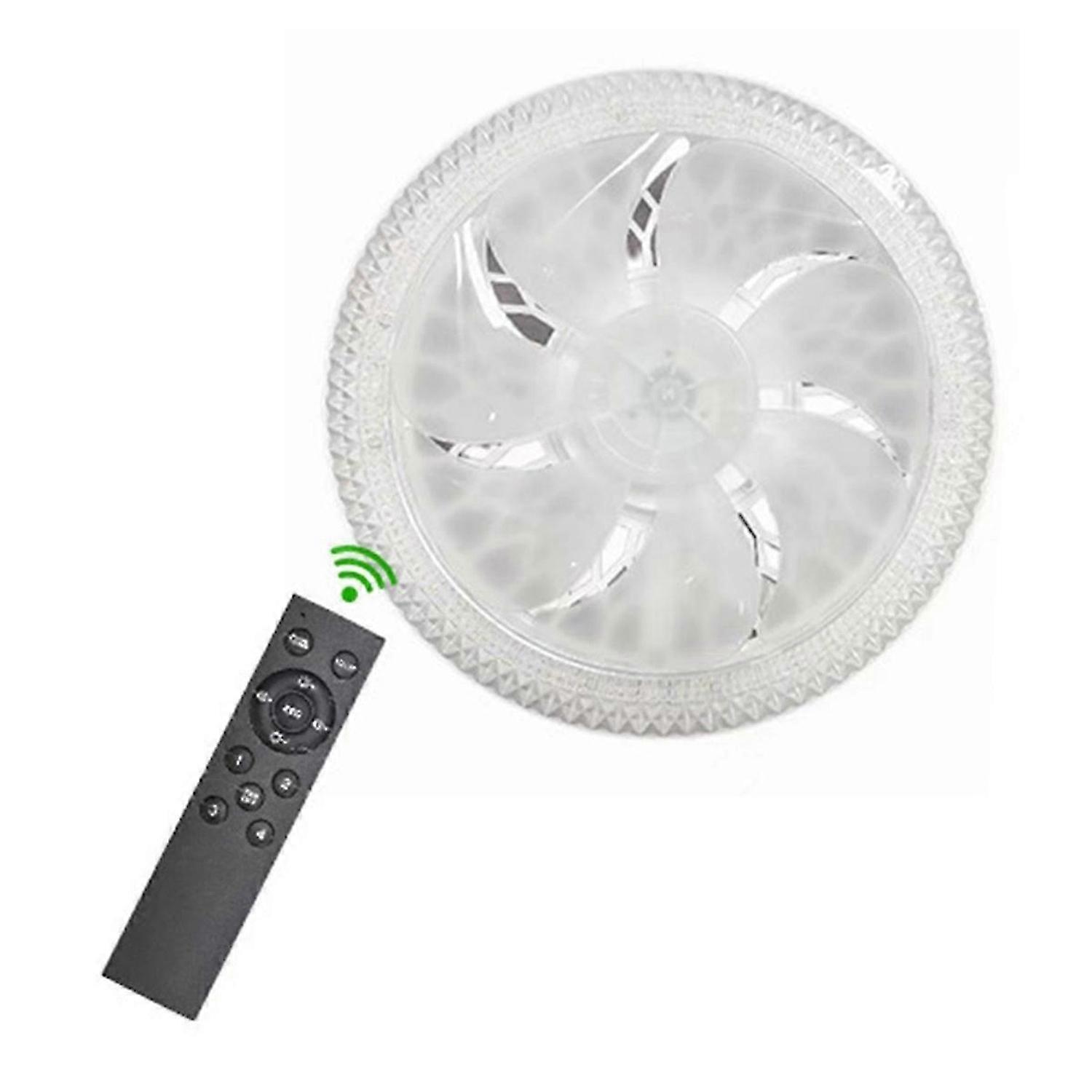 Ceiling Fan Light AC85-265V with Remote Control Silent Smart for Living Room Bedroom Modern and Home