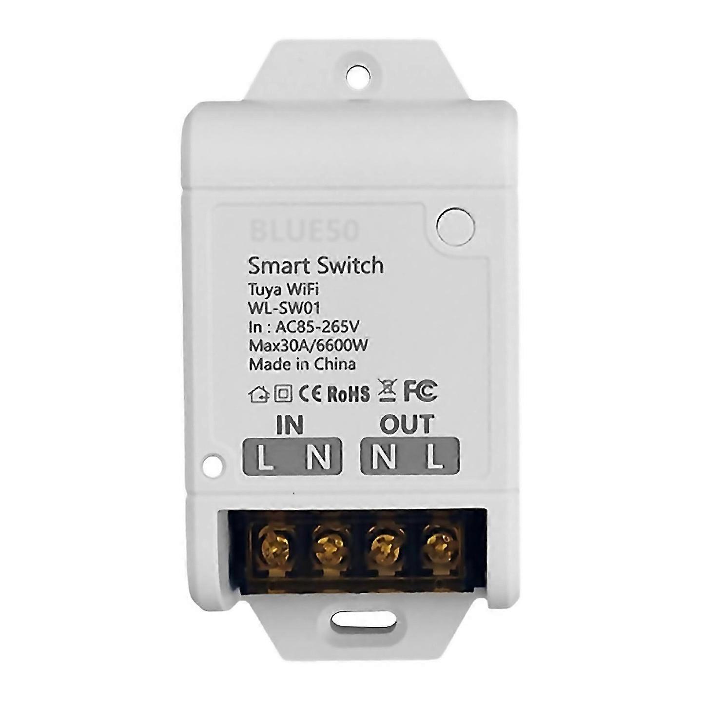 For Wifi Smart Switch 30a High Power App Remote Home Automation Socket