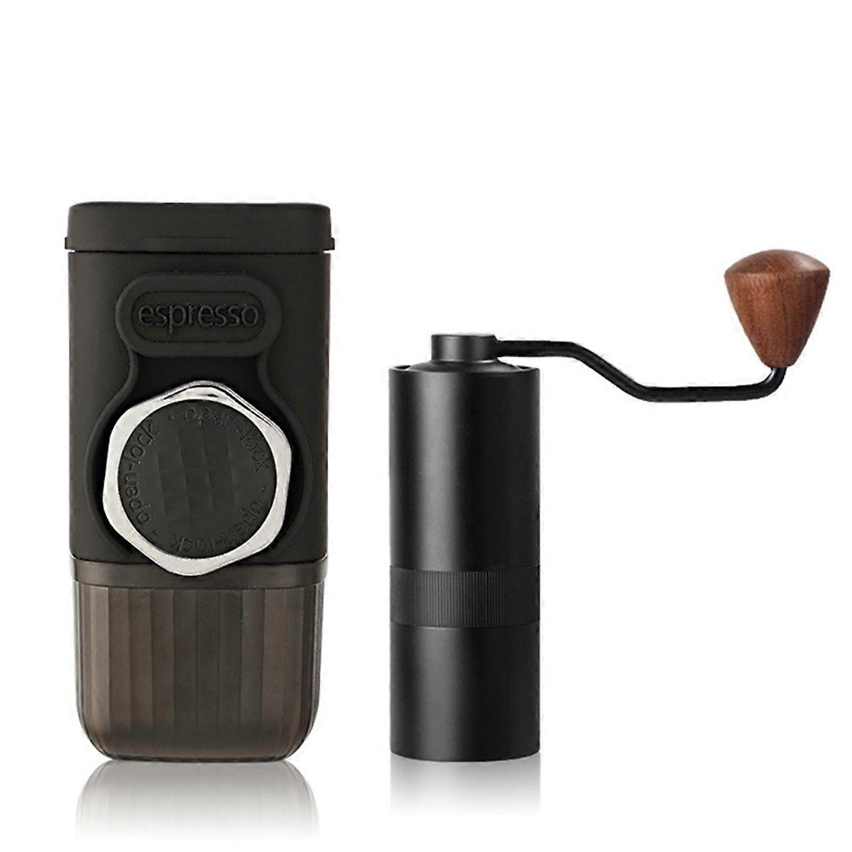 Portable Manual Hand Pressure Espresso Maker 15Bar Mini,Travel Coffee Machine for Camping Hike Picni