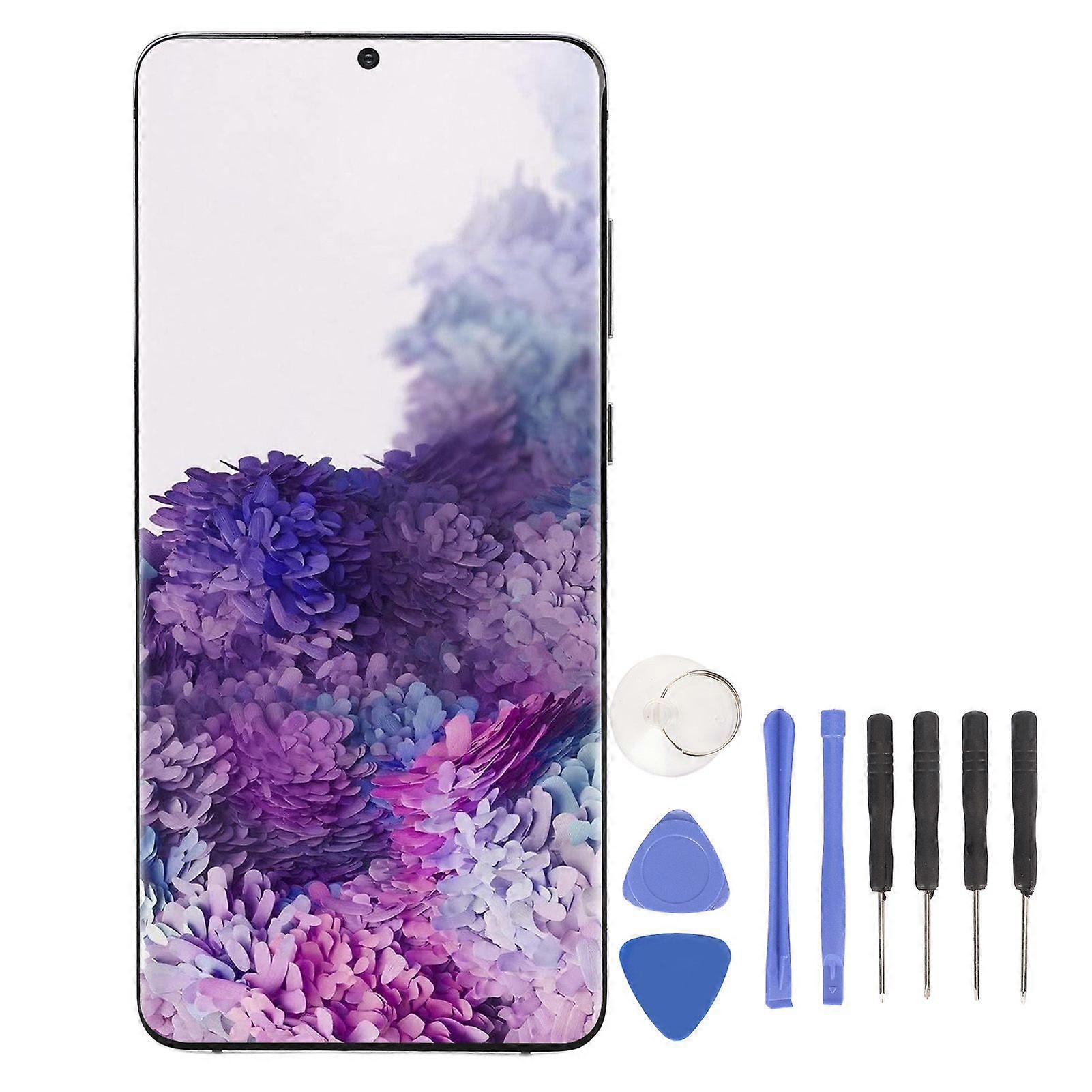 Phone Replacement Screen Professional Replacement 6.7 Inch LCD Display Digitizer Assembly with Fingerprint for S20 Plus 5G SM G986B Silver