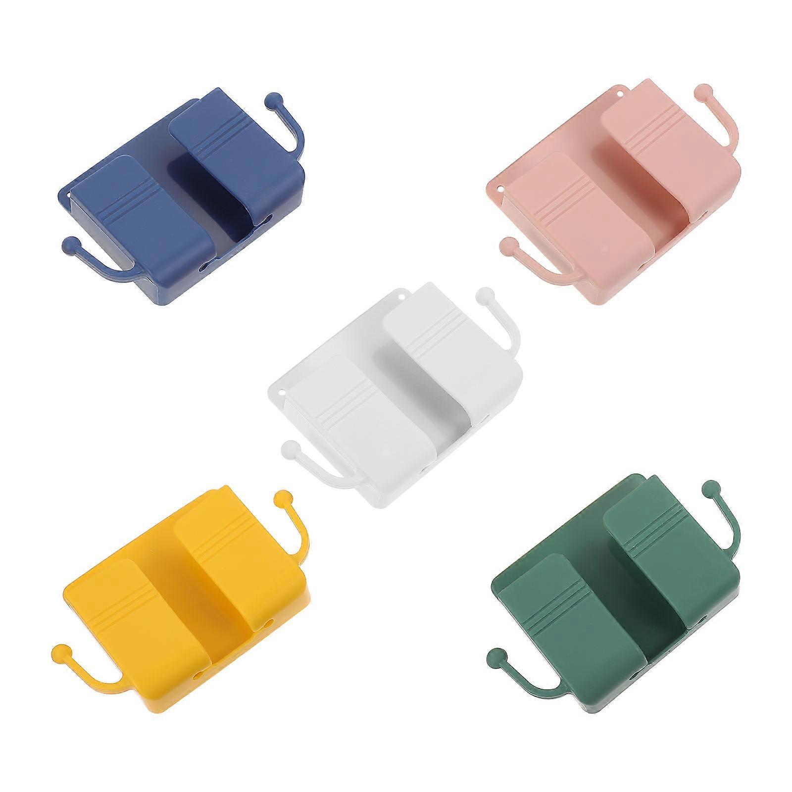 Remote Controls Storage Boxes for Storage 5Pcs Wall-Mounted Organizer