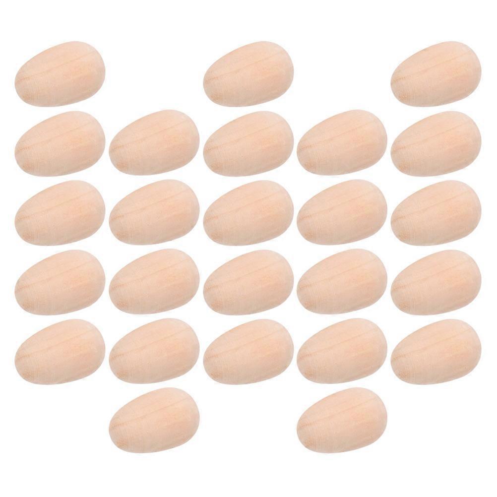 Wooden Eggs for Easter Crafts Paint Your Own Eggs 120Pcs Pack