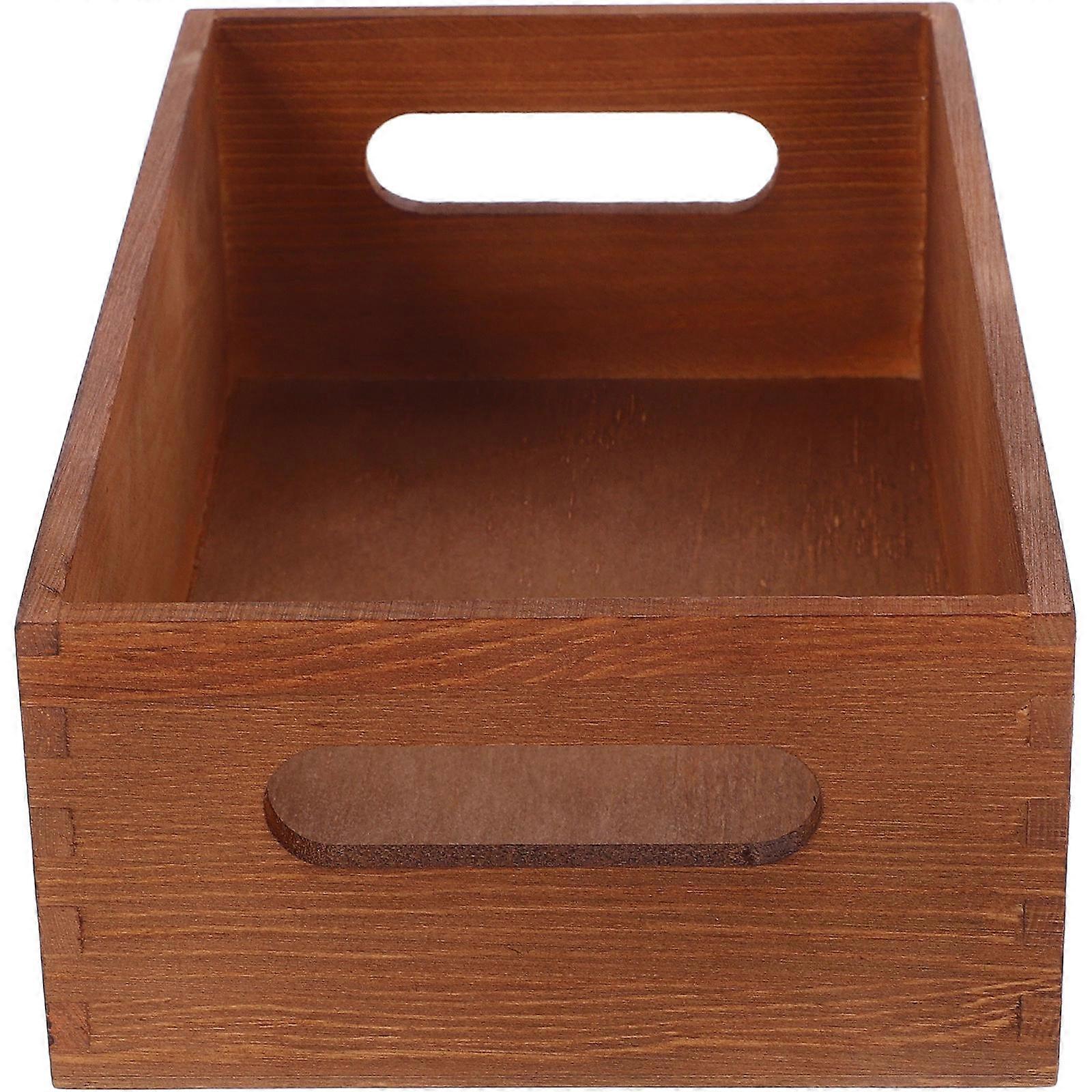 Solid Wood Storage Box for Storage Use 4Pcs Small Tool Organizer Box