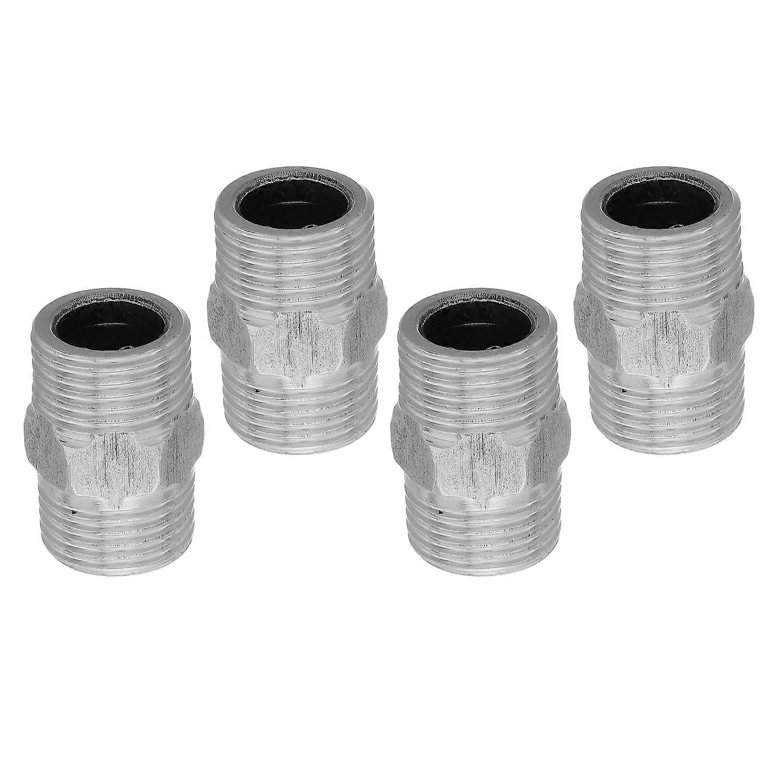 Water Pipe Adapter Stainless Steel for Threaded Pipe Connectors 16Pcs