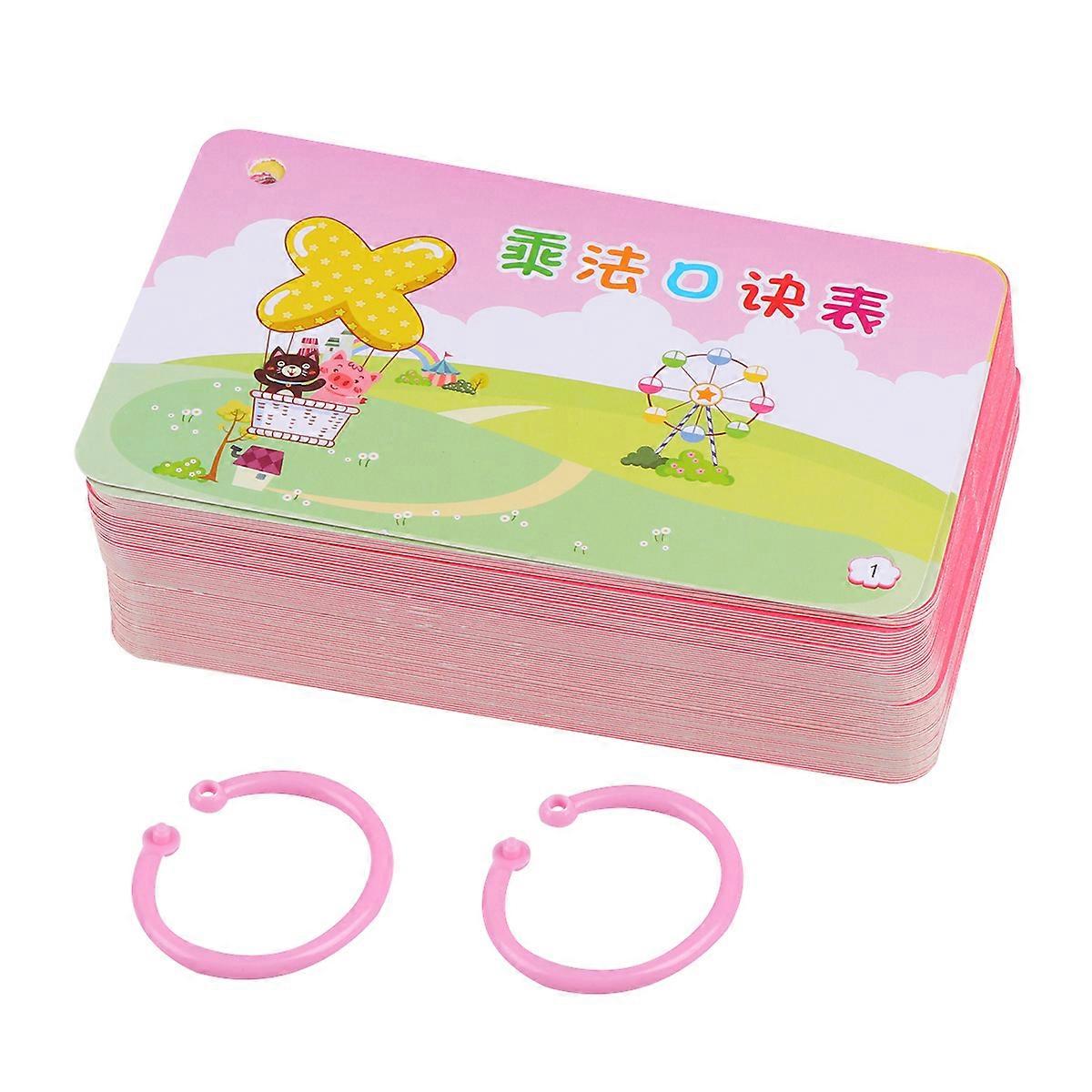 Multiplication Math Educational Flash Cards Set for Kids 1Set