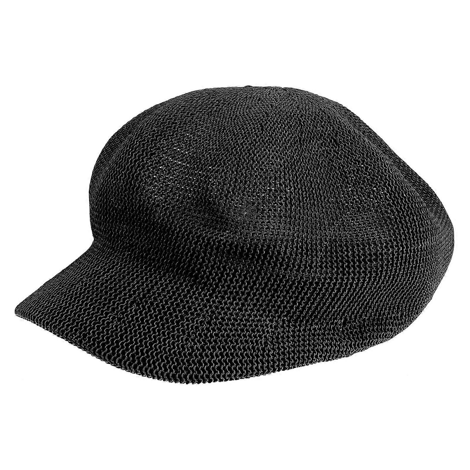 Sun Protection Hat Octagonal Hat for Windproof Use 3Pcs Black Beret